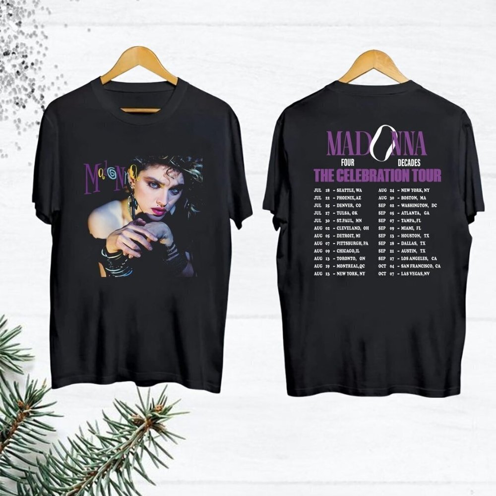 Madonna The Celebration Tour Tshirt Madonna Shirt Madonna Tour 2 Sided